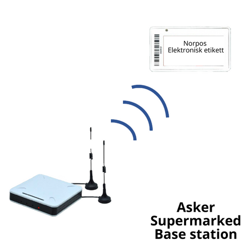 Asker Supermarked   Base Stations Elektronisk etikett